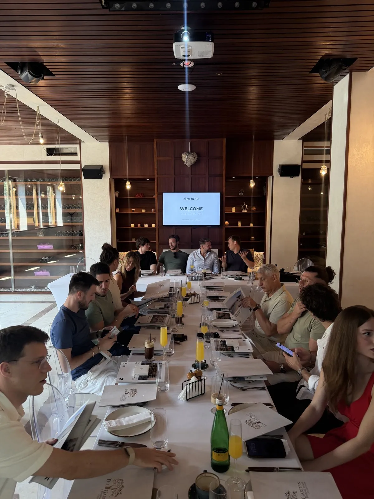 Investors seated at the Offplan.One investor brunch in Cyprus